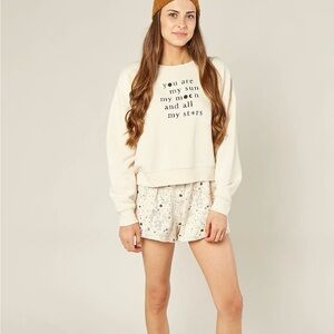 NWT Rylee and Cru Stardusk Pullover Sweatshirt Hard to Find Size S